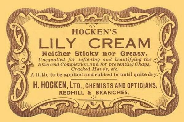 Hocken's Lily Cream - Art Print