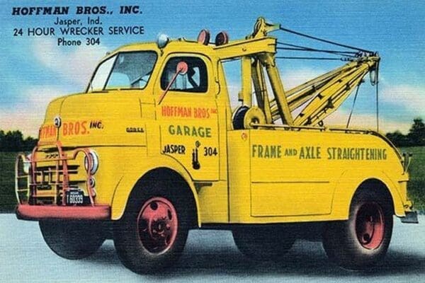 Hoffman Brothers Inc. 24 Hour Wrecker Service - Art Print