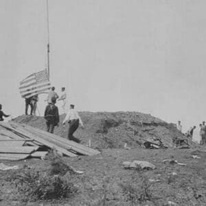 Hoisting the flag at Guantanamo