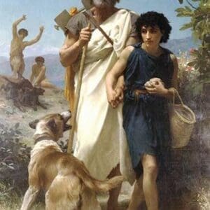 Homer and his Guide by William Bouguereau - Art Print