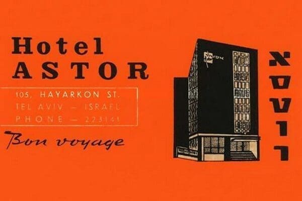 Hotel Astor Luggage Label - Art Print