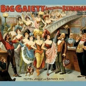 Hotel Jolly or Satan's Inn by Courier Litho Company - Art Print