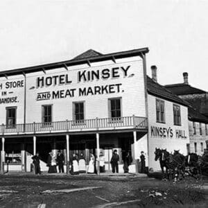 Hotel Kinsey and Meat Market by Darius Kinsey - Art Print