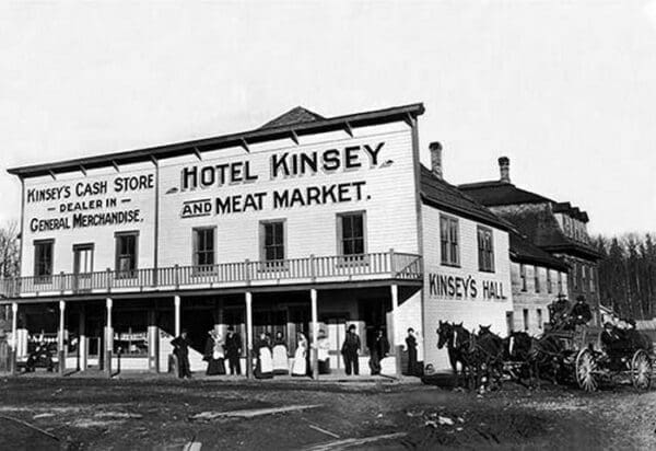 Hotel Kinsey and Meat Market by Darius Kinsey - Art Print