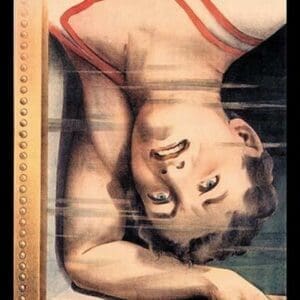 Houdini: Upside Down in the Water Torture Cell by Strobridge - Art Print