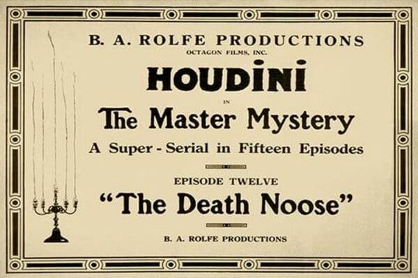 Houdini in The master mystery a super-serial in fifteen episodes - Art Print