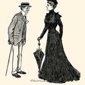 How Long Should I wear Mourning by Charles Dana Gibson - Art Print