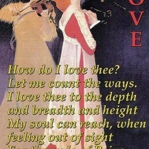 How do I love thee? by Elizabeth Barrett Browning - Art Print