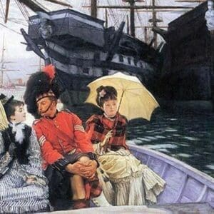 How happy I would be with both by James Tissot - Art Print