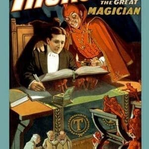 Howard Thurston: The Great Magician by Strobridge Litho. Co - Art Print