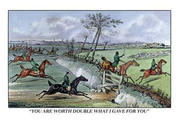 Hunters Clear the Ditch by Henry Thomas Alken - Art Print