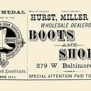 Hurst Miller & Co. - Wholesale Dealers in Boots and Shoes - Art Print