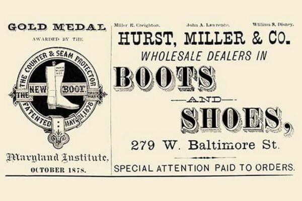 Hurst Miller & Co. - Wholesale Dealers in Boots and Shoes - Art Print