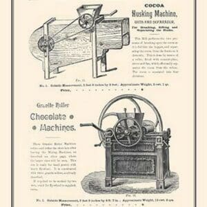 Husking Machine & Chocolate Machines - Art Print