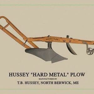 Hussey 'Hard Metal' Plow - Art Print