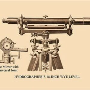 Hydrographer's 18 Inch Wye Level - Art Print