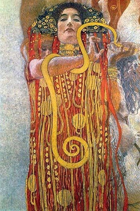 Hygeia by Gustav Klimt - Art Print