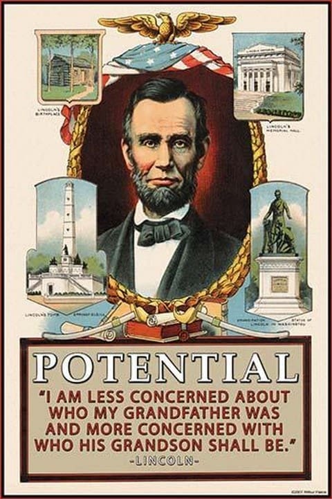 I am less concerned by Abraham Lincoln - Art Print