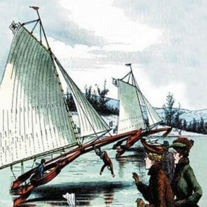 Ice Sailing Mishap - Art Print