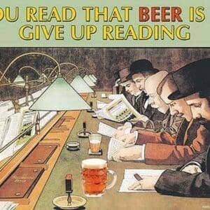 If You read that Beer is evil