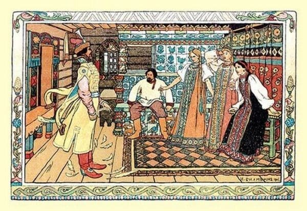 In the Room by Ivan Bilibin - Art Print