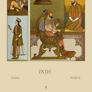 India Moguls by Auguste Racinet - Art Print