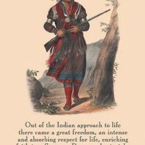 Indian Approch to Life by Proverb Native American - Art Print