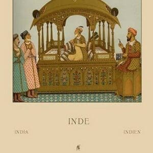 Indian Noblemen by Auguste Racinet - Art Print