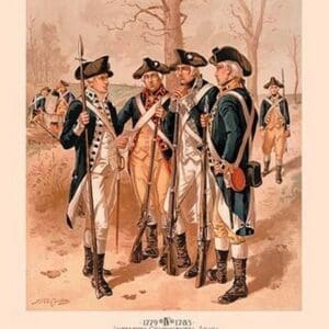 Infantry - Continental Army by Henry Alexander Ogden - Art Print