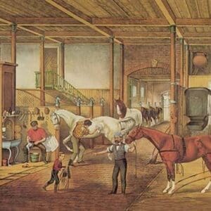 Inside the Stable - Art Print