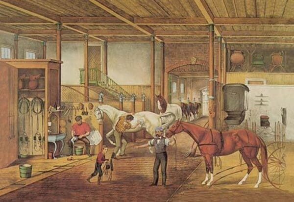 Inside the Stable - Art Print