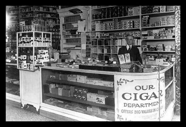 Interior of People's Drug Store by National Photo Company - Art Print