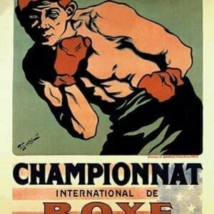 International Boxing Championship by Fernand Garric - Art Print