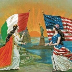 Italian American Friendship - Art Print