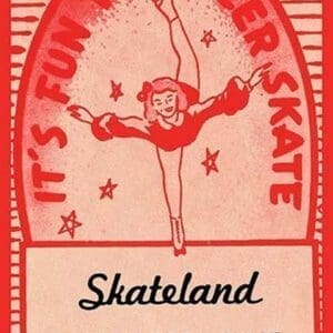 It's Fun To Roller Skate - Art Print