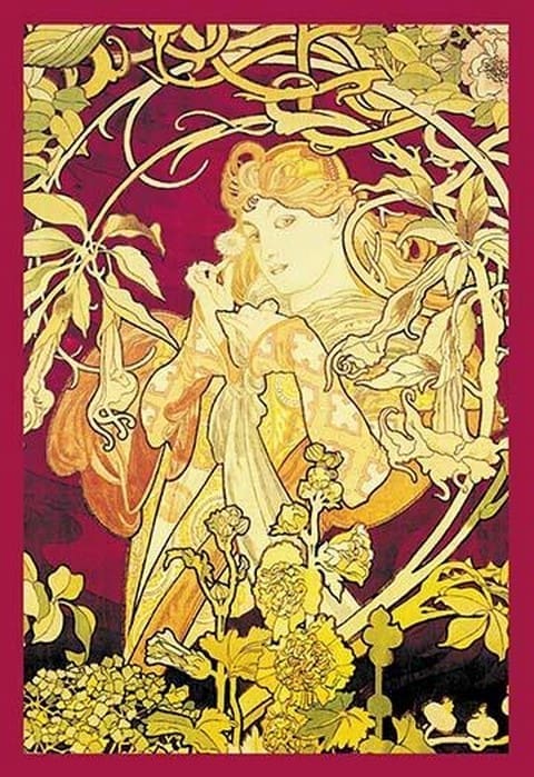 Ivy by Alphonse Mucha #2 - Art Print