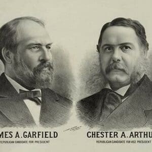 James A. Garfield Republican candidate for president - Chester A. Arthur Republican candidate for vice president by Seer's Litho. - Art Print