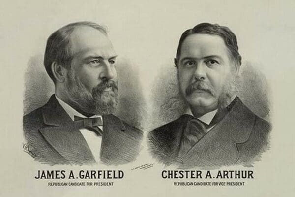 James A. Garfield Republican candidate for president - Chester A. Arthur Republican candidate for vice president by Seer's Litho. - Art Print