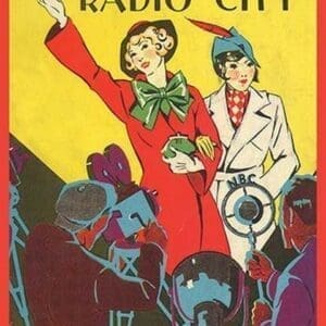 Janet Hardy in Radio City by Ruthe S. Wheelep - Art Print