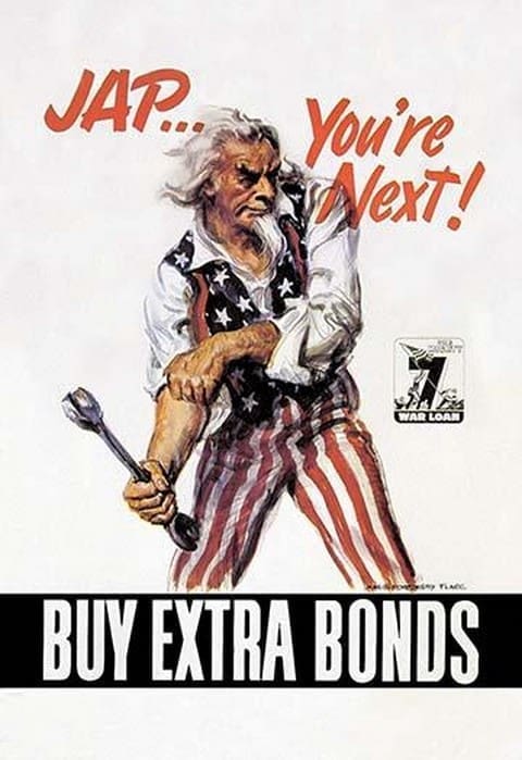 Jap You're Next! Buy Extra Bonds! by James Montgomery Flagg - Art Print