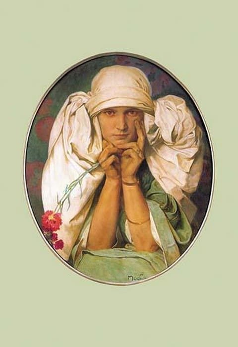 Jaroslava Mucha by Alphonse Mucha - Art Print