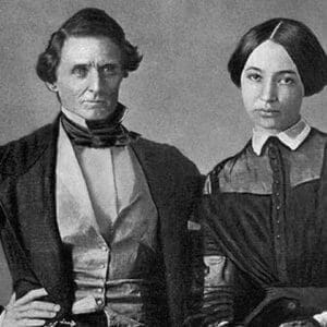 Jefferson Davis & His Wife - Art Print