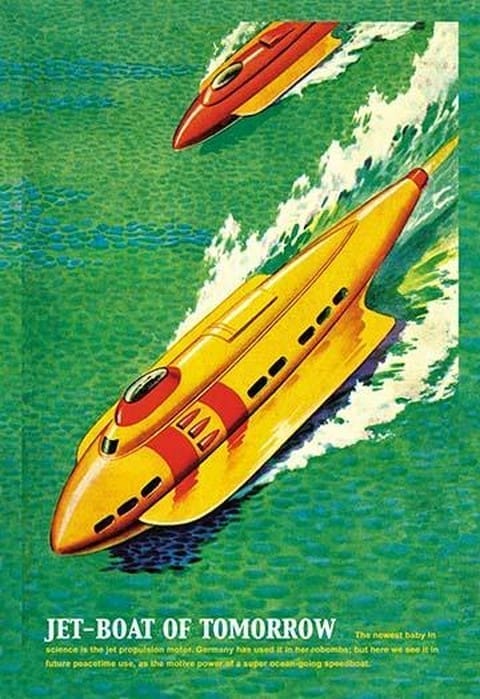 Jet-Boat of Tomorrow by James B. Settles - Art Print