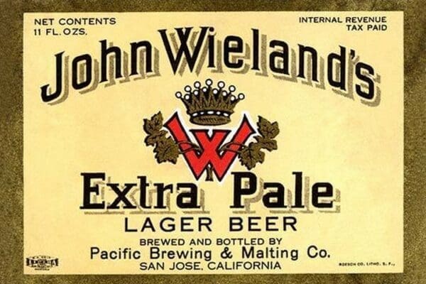 John Wieland's Extra Pale Lager Beer - Art Print