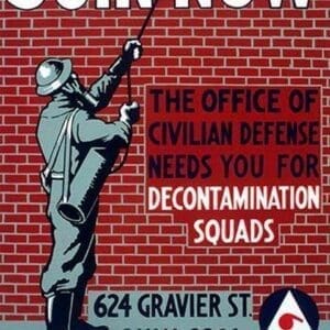 Join Now - Decontamination Squads by John McCrady - Art Print