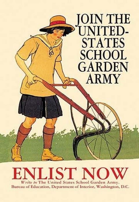 Join the United States School Garden Army by Edward Penfield - Art Print