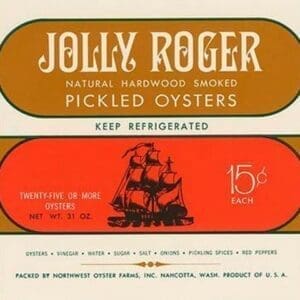 Jolly Roger Pickled Oysters - Art Print