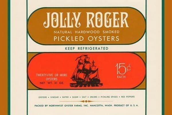 Jolly Roger Pickled Oysters - Art Print