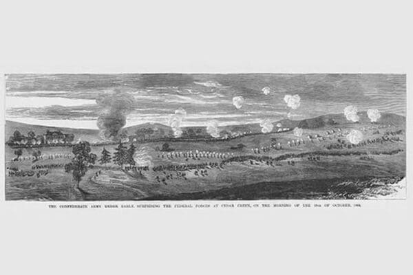 Jubal Early's Confederate Forces at Cedar Creek Battle by Frank Leslie - Art Print