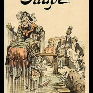 Judge Magazine: The Ducking-Stool for Common Scolds by Bernhard Gillam - Art Print